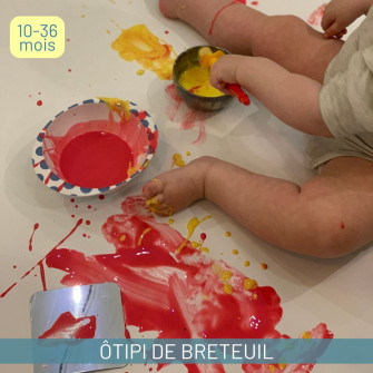 Bébés peintres...