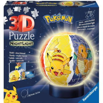 Puzzle 3D pokemon illuminé