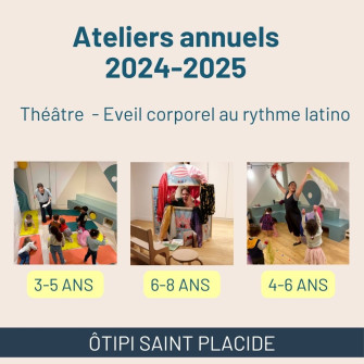 Ateliers annuels 2024-2025 | St-Placide